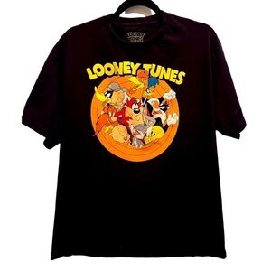 Looney Tunes Classic Graphic Tee – Black (Men’s L)